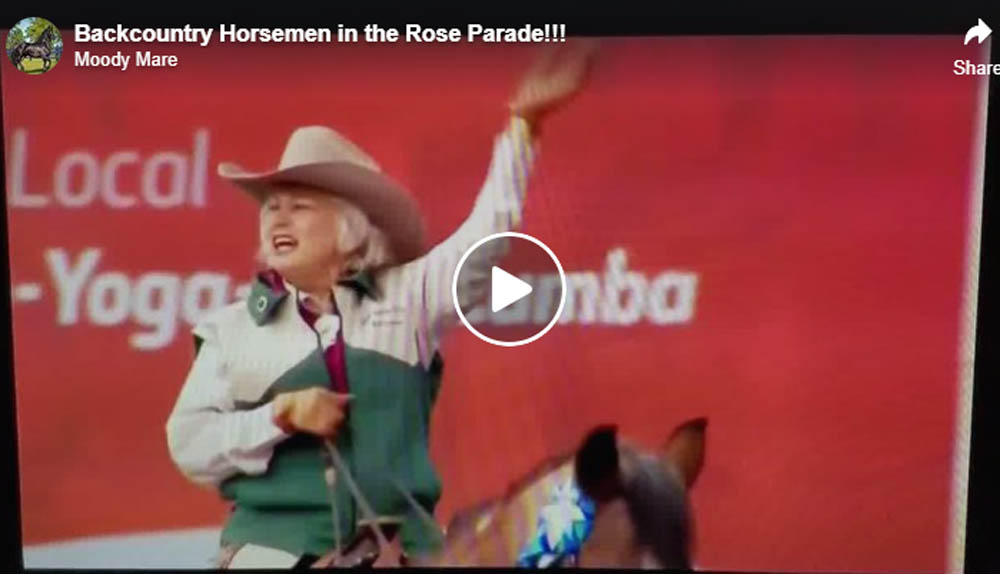 Backcountry Horsemen in the Rose Parade